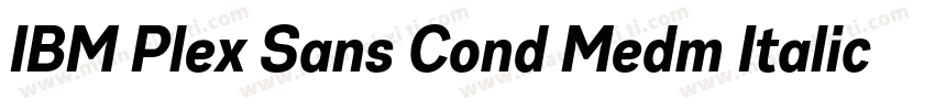 IBM Plex Sans Cond Medm Italic字体转换